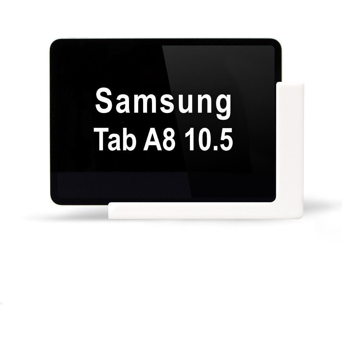 TabLines TWP018W Wandhalterung für Samsung Tab A8 10.5 (2022), weiss, Tablet Halterung, Weiss