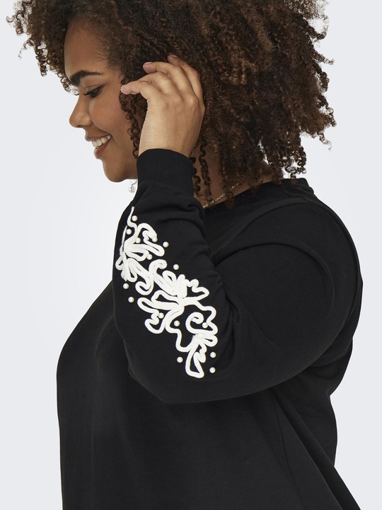 Produktbild Only Normal geschnitten Rundhals Tief angesetzte Schulter Sweatshirt Sweatshirt (S)