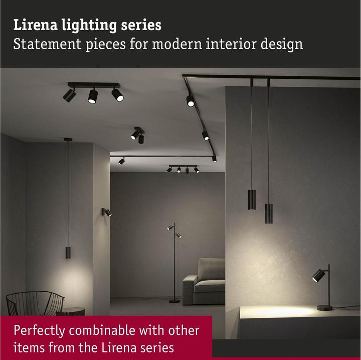 Produktbild Paulmann Spotlight Lirena GU10 max. 4 x 10W Schwarz matt Metall (GU10)