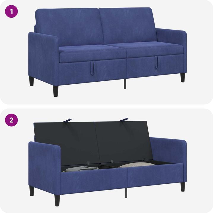 Produktbild vidaXL Sofa mit Stauraum (3-Sitzer)