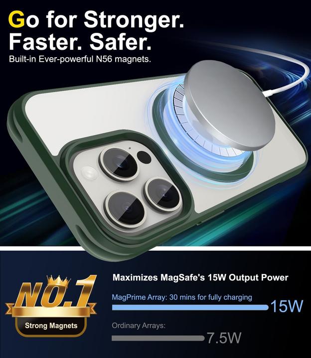 Image du produit Cadorabo Coque pour Apple iPhone 15 PRO compatible MagSafe (Apple iPhone 15 Pro)