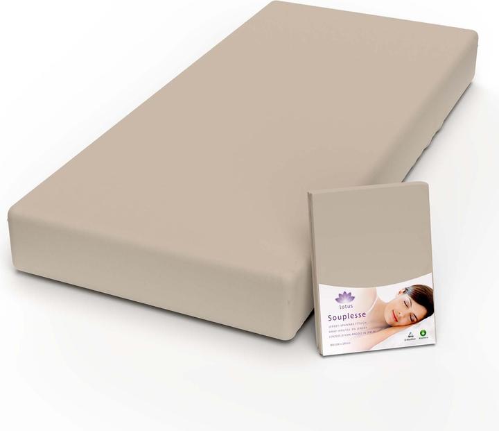Produktbild Lotus Bettwaren Jersey Fixleintuch Souplesse (180 x 200 cm)