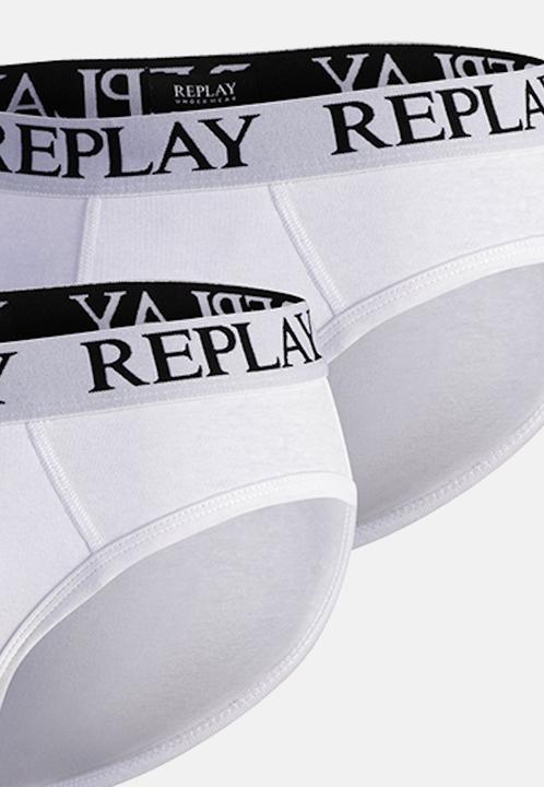 Image du produit Replay Slip SLIP Basic Cuff Logo im praktischen 2er Pack (XL, lot de 2)