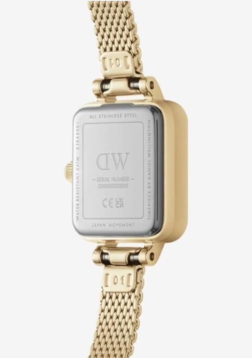 Actual product image Daniel Wellington Quadro Mini Evergold Champagne Gold (Analogue wristwatch, 15.50 mm)
