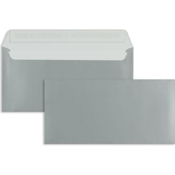 Blanke, Briefumschlag, Briefumschläge DIN C6/5 130g/qm haftklebend VE=100 Stück silber (C6/5, 100 x)