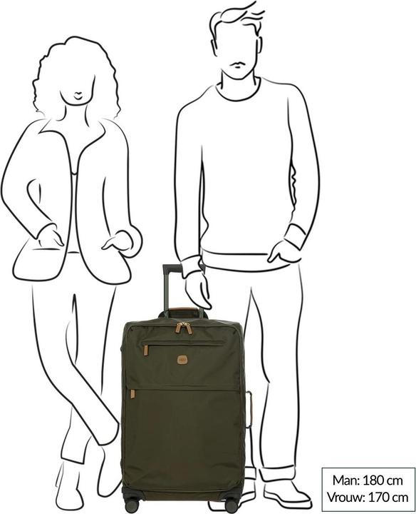 Image du produit Brics Bric's Trolley + valise X-Travel Trolley 58139 (72 l)