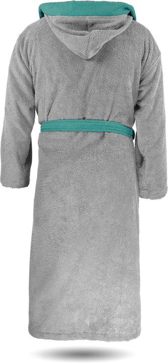 Produktbild Normani Damen Baumwoll-Bademantel mit Frottee, zweifarbig - OEKO-TEX® 100 (XS)