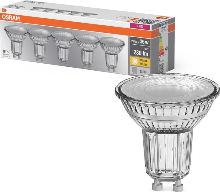 Actual product image Osram GU10 reflector - Par16 (GU10, 230 lm, 50x)