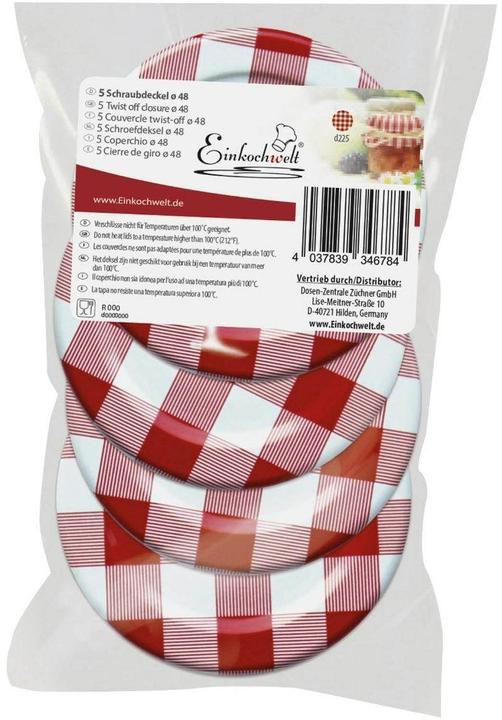 Einkochwelt Ersatzdeckel (5 Stk.)