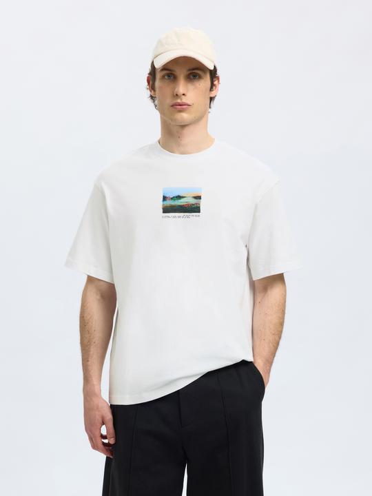Image du produit Selected Homme Print T-Shirt mit Rundhalsausschnitt (XL)