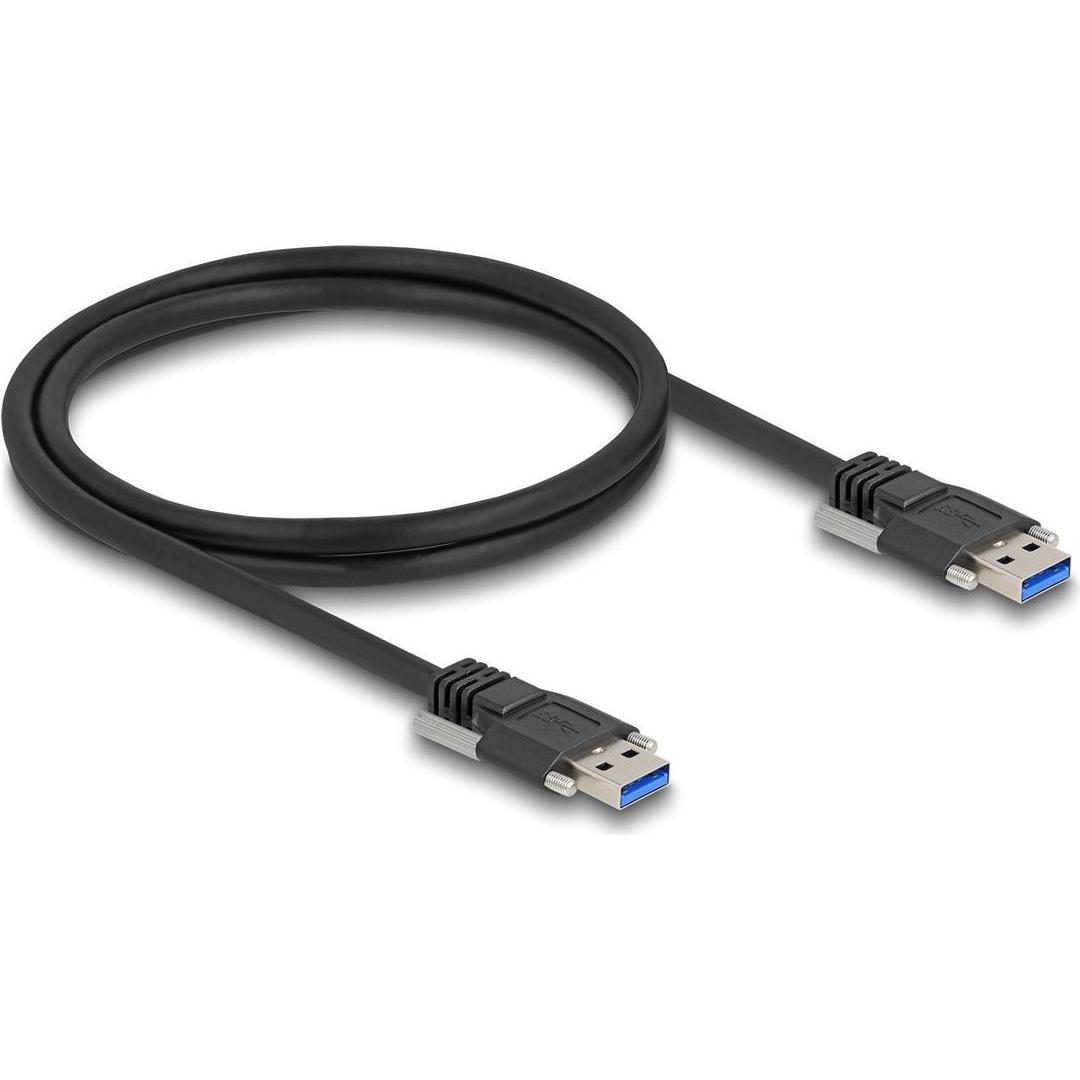 Thumbnail - Delock USB 5 Gbps Kabel Typ-A Stecker zu Typ-A Stecker mit S (1 m, USB 3.2 Gen 1), USB Kabel