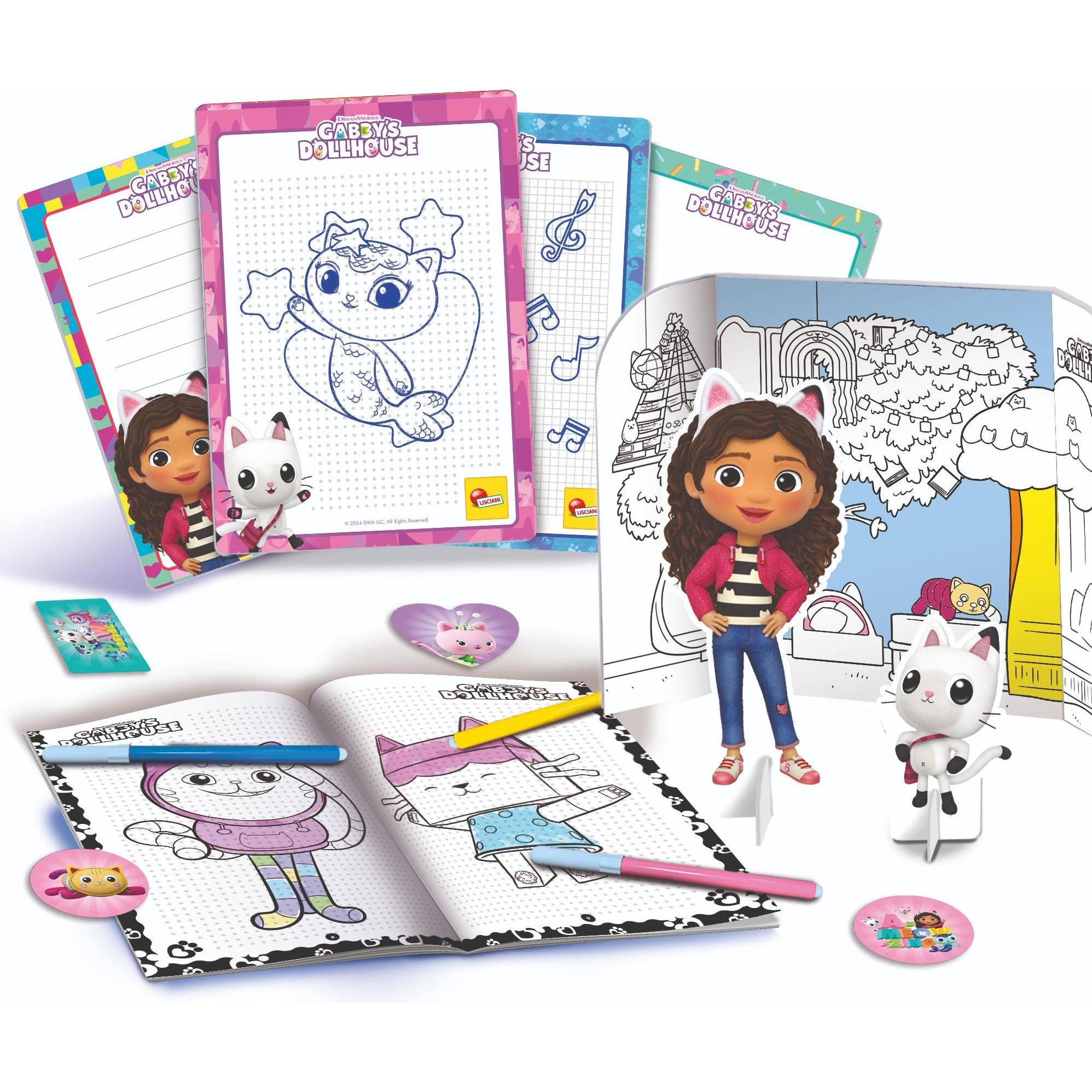 Thumbnail - Lisciani Gabby'S Dollhouse Zainetto Coloring And Drawing School (Italienisch)