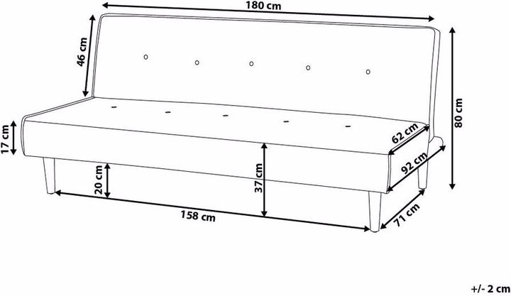 Produktbild Beliani Visby (3-Sitzer)