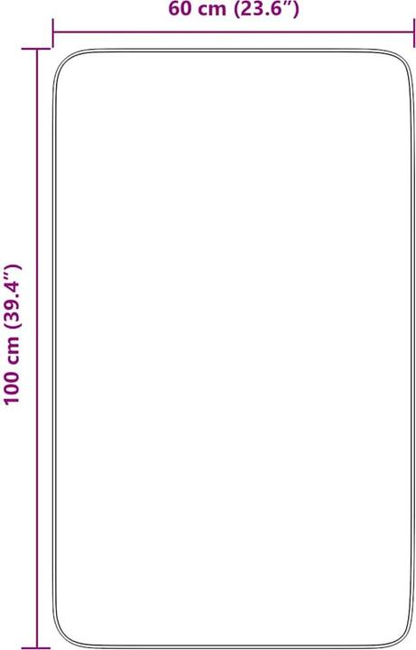 Produktbild vidaXL Shaggy-Teppich