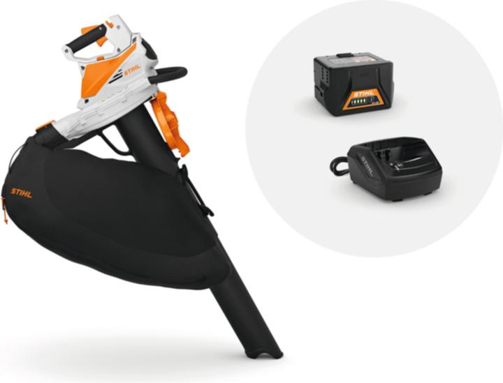 Stihl Soffiatore SHA 56 con batteria AK 20 e caricatore AL 101
