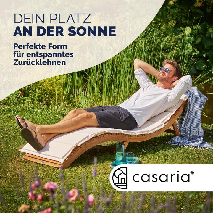 Actual product image Casaria Sun lounger (190 cm)