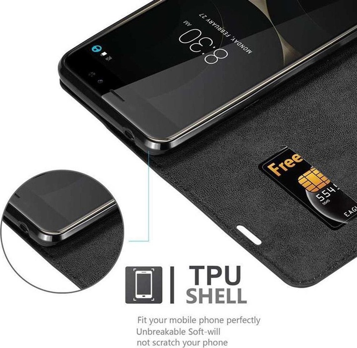 Actual product image Cadorabo Book Invisible Magnet Cover (ZTE Nubia N1 Lite)