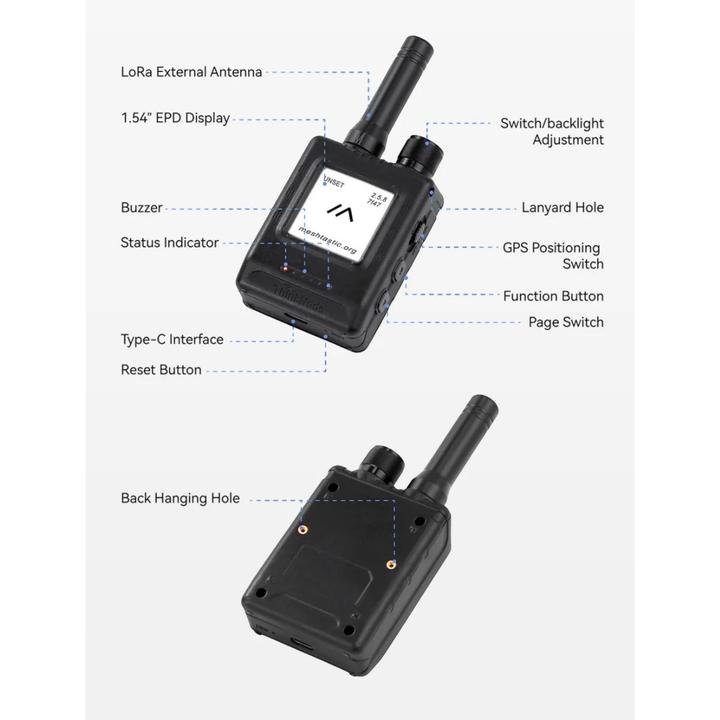 Produktbild Elecrow M5 ESP32-S3 Meshtastic mit GPS und ePaper Display