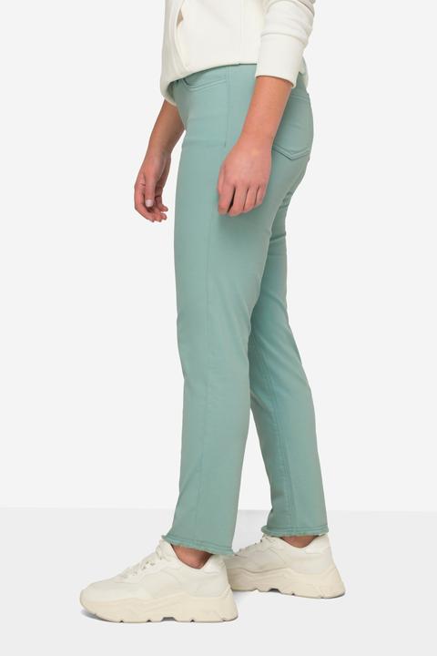 Actual product image Laurasøn 7/8 Slim Pants Slim Fit Fringe Hem Recycled Polyester (50)