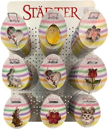 Produktbild Städter Display Ausstecher Easter Time auf Karte 90-teilig
