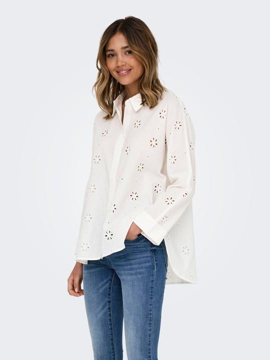 Produktbild Only Onlnew Lina Grace Ls Brod Angl Shirt Wvn (XS)