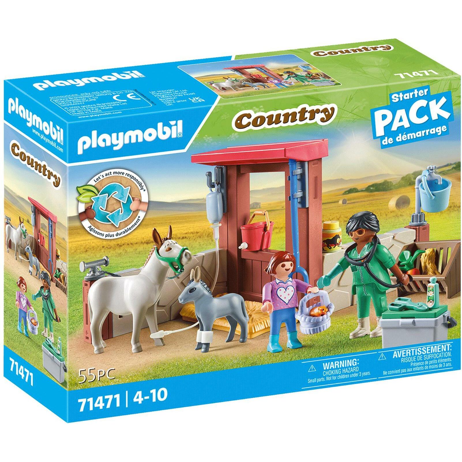 Playmobil Tierarzteinsatz bei den Eseln (71471, Playmobil Country)