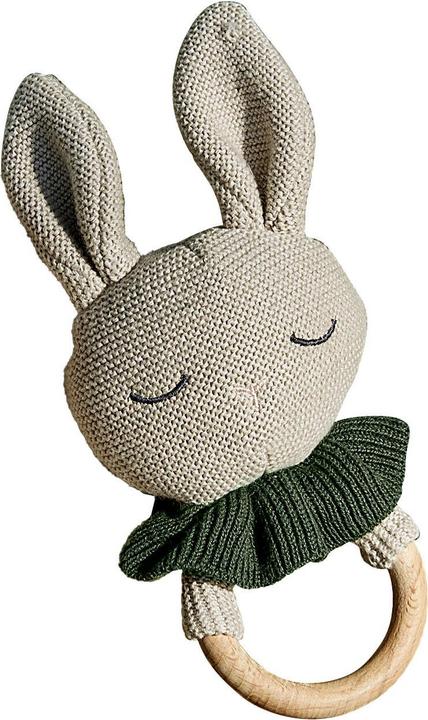 Actual product image Loberon Spielzeugring Cuddlecloud beige/grün (20 cm)