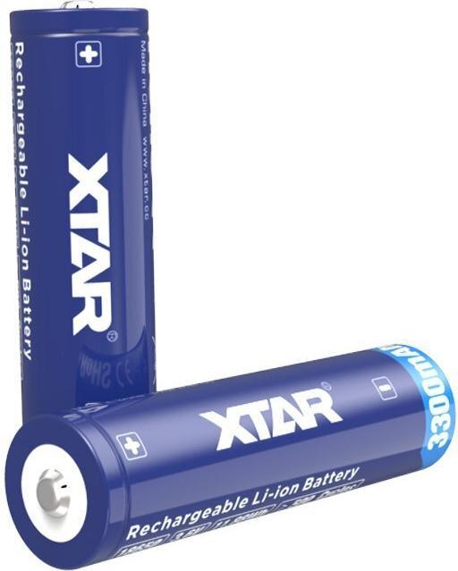 Actual product image Xtar 3300mAh 3.6V 18650 battery with PCB (1 pcs., A, 3300 mAh)