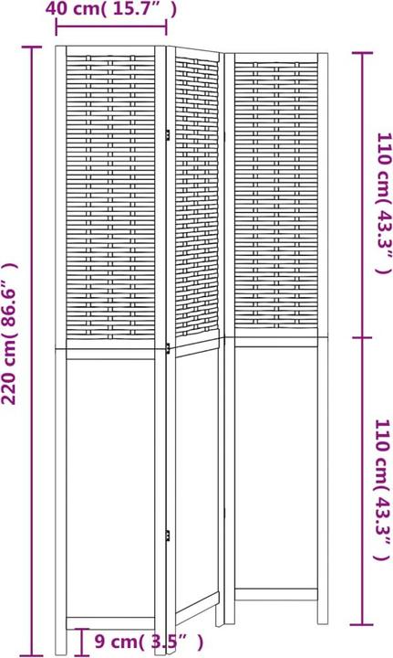 Immagine prodotto vidaXL Paravent