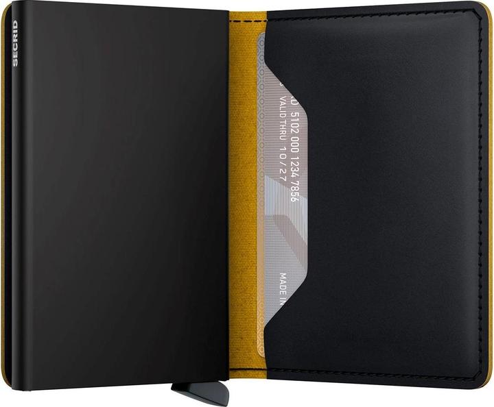 Actual product image Secrid Slimwallet wallet MATTE & ochre
