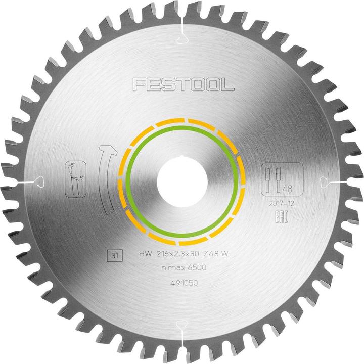 Festool Circular saw blade HW 216x2,3x30 W48