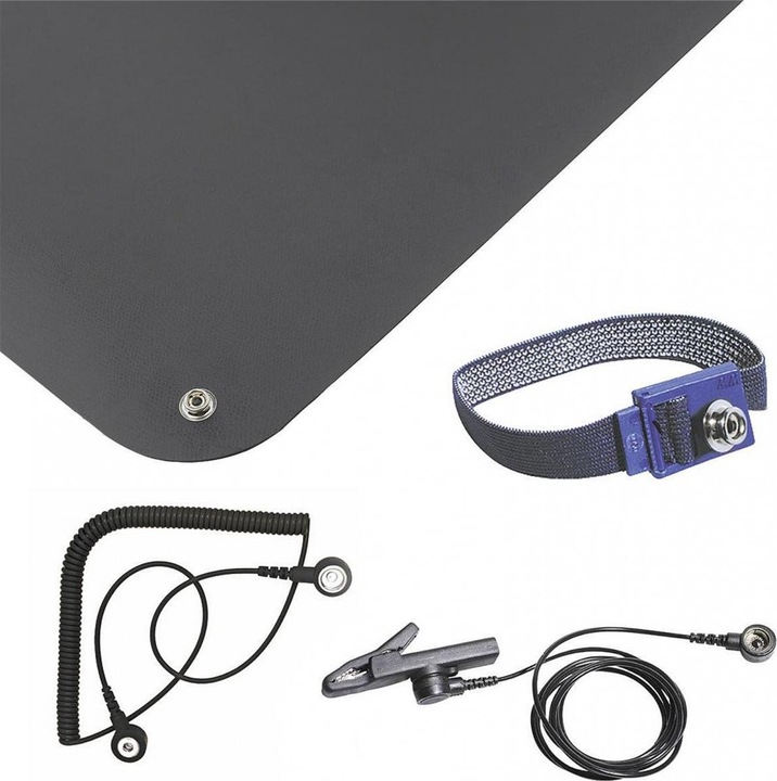 Actual product image Bernstein ESD Table Mat Set Black (Static protection)