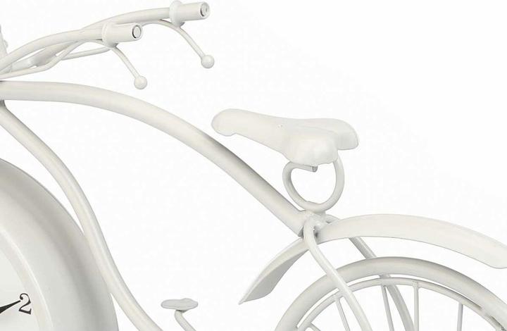 Actual product image Gift Table clock Bicycle White Metal 36 x 22 x 7 cm (4 Units)