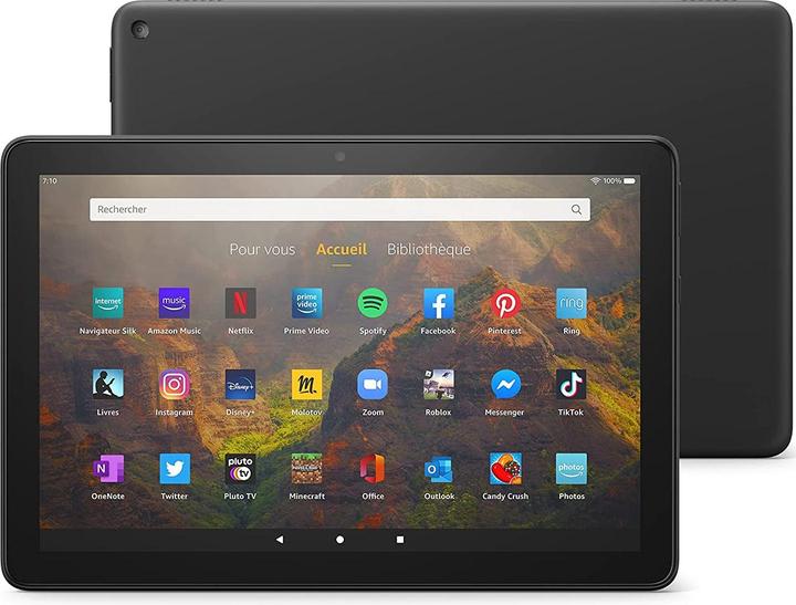 Amazon Fire HD 10 (2021) y compris Alexa (10.10", 64 Go, Noir)