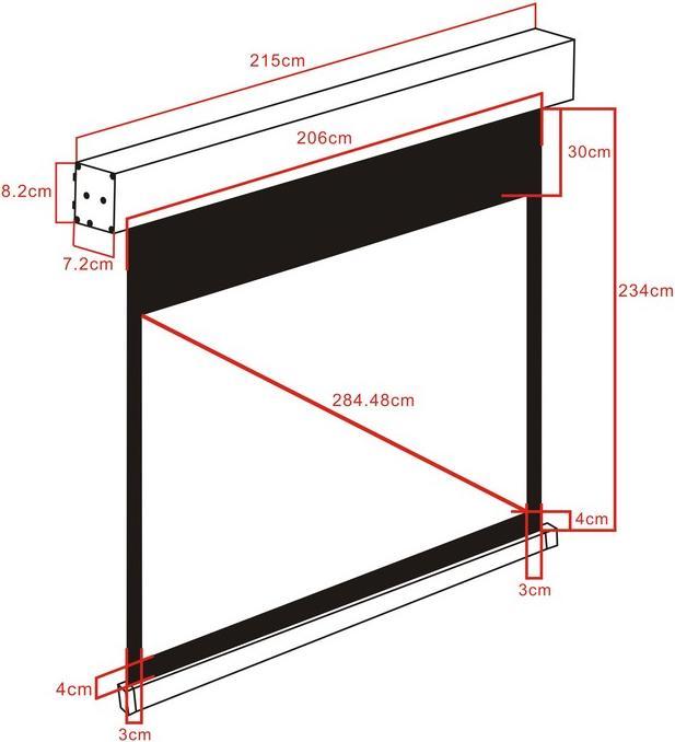 Produktbild Multibrackets M Motorized Projection Screen 200x200 (112", 1:1)