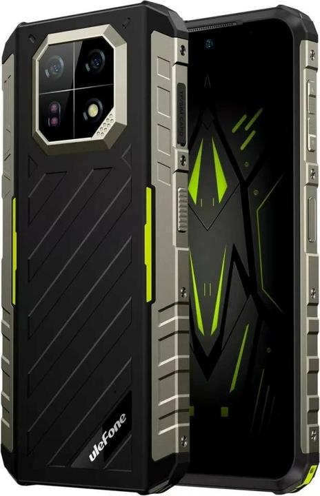Immagine prodotto Ulefone Smartphone Armor 22 8GB/256GB (nieco zielonkawy) bez ładowarki (256 GB, Verde-Nero, 6.58", Doppia SIM, 4G)