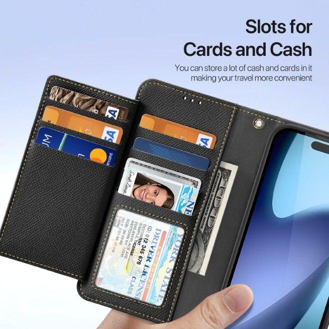 Actual product image Dux Ducis Lawa Series MagSafe Kunstleder Bookcover Hülle (Apple iPhone 17)