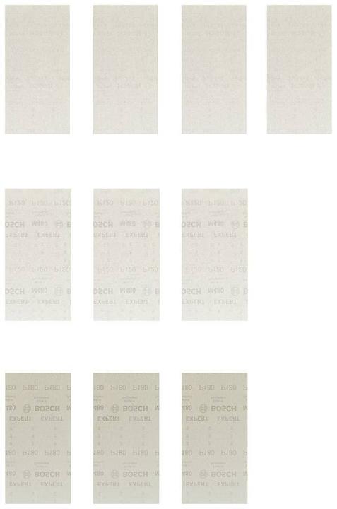 Actual product image Bosch Professional Zubehör EXPERT M480 Abrasive net set, 115 x 230 mm, 10 pieces (80, 120, 180)
