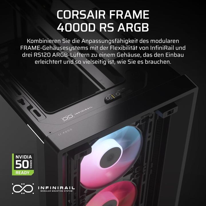 Actual product image Corsair Frame 4000D RS ARGB (Mini-ITX, ATX, E-ATX, mATX)