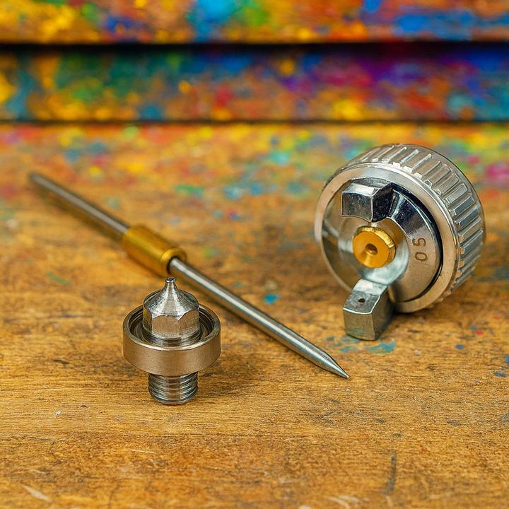 Image du produit Wiltec Kit de buse pour pistolet à peinture HVLP H2000 / H2000P 0,5 mm