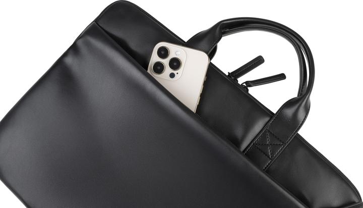 Produktbild Tucano Sülearvuti õlakott 15.6" Isotta nahkne, must (16", Apple)