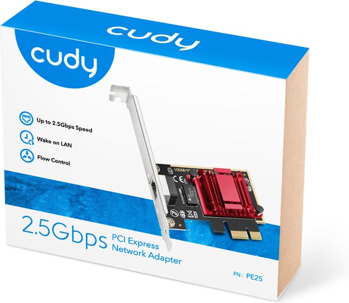 Actual product image Cudy PE25 network card Internal Ethernet (Mini PCI Express)