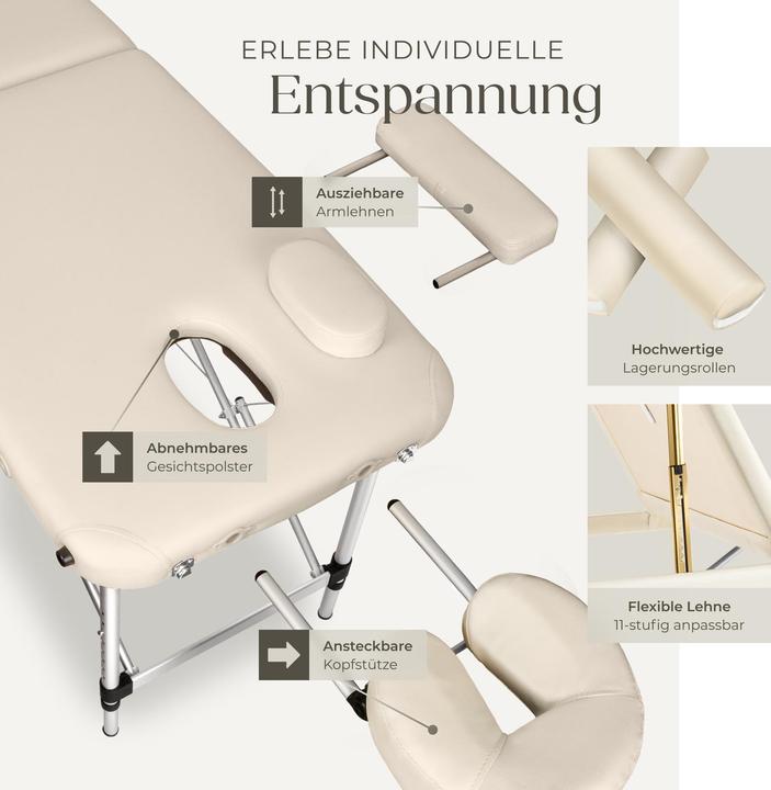 Actual product image tectake 3 Zonen Massageliege