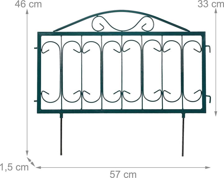 Produktbild Relaxdays 4x Beetzaun (150 cm)