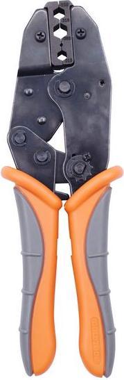 Produktbild RND Ratschen-Crimpzange für Koaxialkabel, RG58 / RG59 / RG62 / RG6, 1.73... 8.1mm, 215mm (90 mm)