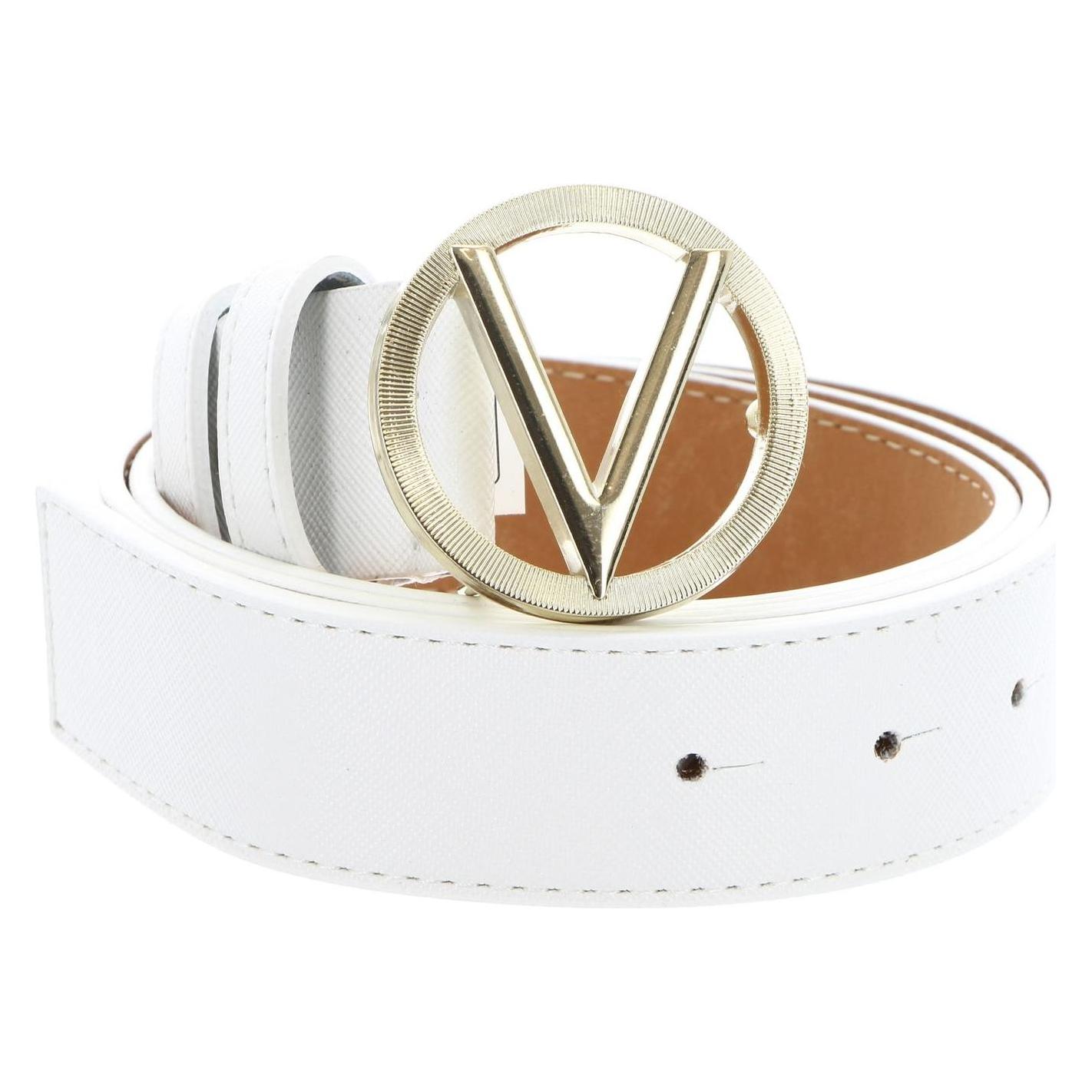 Valentino, Damen, Gürtel, Hampton Plaque Buckle Belt, Weiss