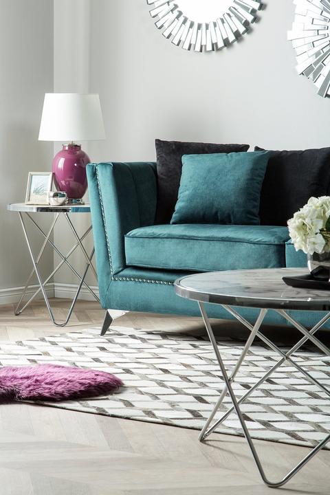 Produktbild Beliani Gaula Azure Velours 2-Sitzer (2-Sitzer)