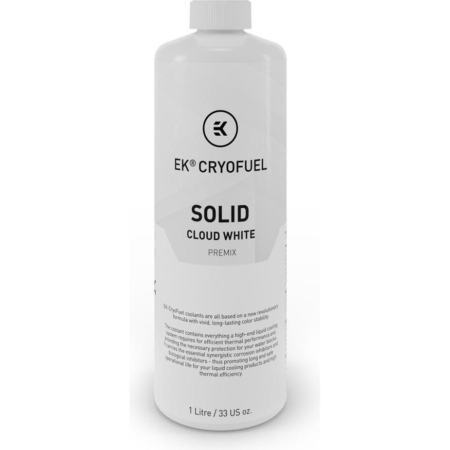 Thumbnail - EKWB EK-CryoFuel Solid Premix - Cloud White (1000 ml, Fertiggemisch), Wasserkühlung Wasserzusatz, Weiss
