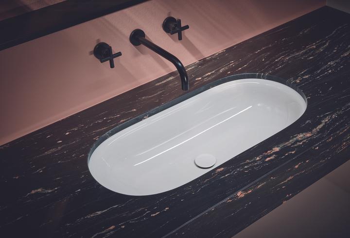Actual product image Bette Comodo Undercounter wash basin, without tap hole, A217, 574 x 380 mm (380 mm, 574 mm)