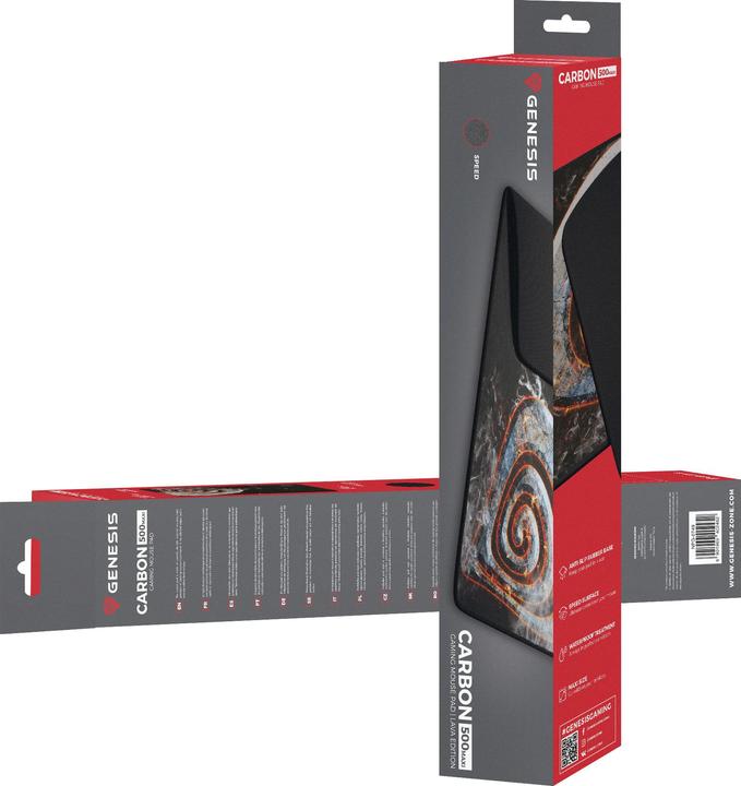 Produktbild Genesis Mauspad Carbon 500 MAXI LAVA G2 Edition, Mehrfarbig, 450 x 900 x 2,5 mm